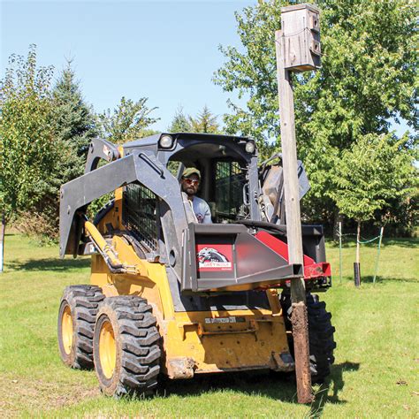 tree puller attachment for skid steer|tree removal skid steer attachments.